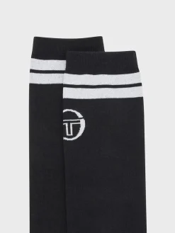 Sergio Tacchini Prep Knee High Socks- Black Sale