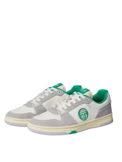Sergio Tacchini Prime Shot Da Sneaker- Antique White/ Almond Oil/ Bright Green Sale