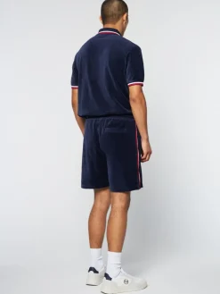 Sergio Tacchini Primo Velour Short- Maritime Blue Best