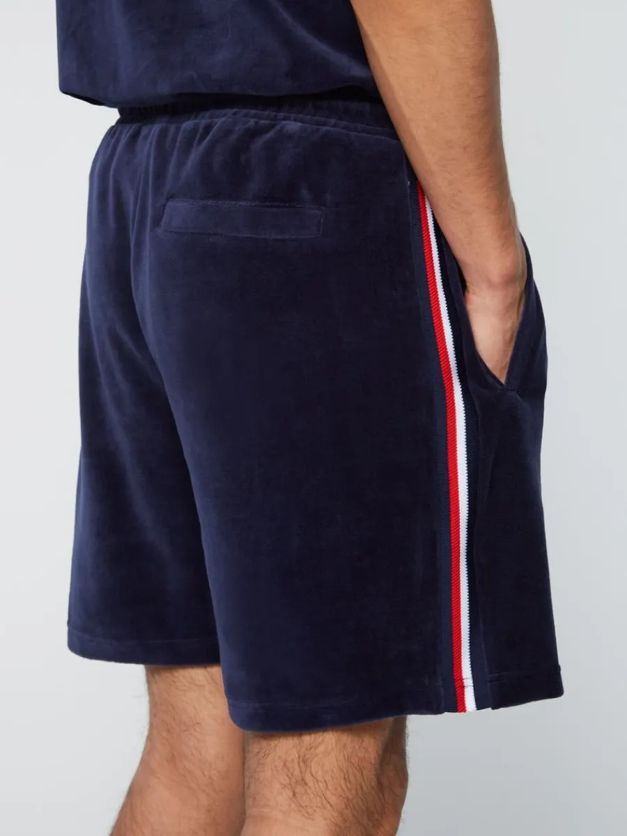 Sergio Tacchini Primo Velour Short- Maritime Blue Clearance