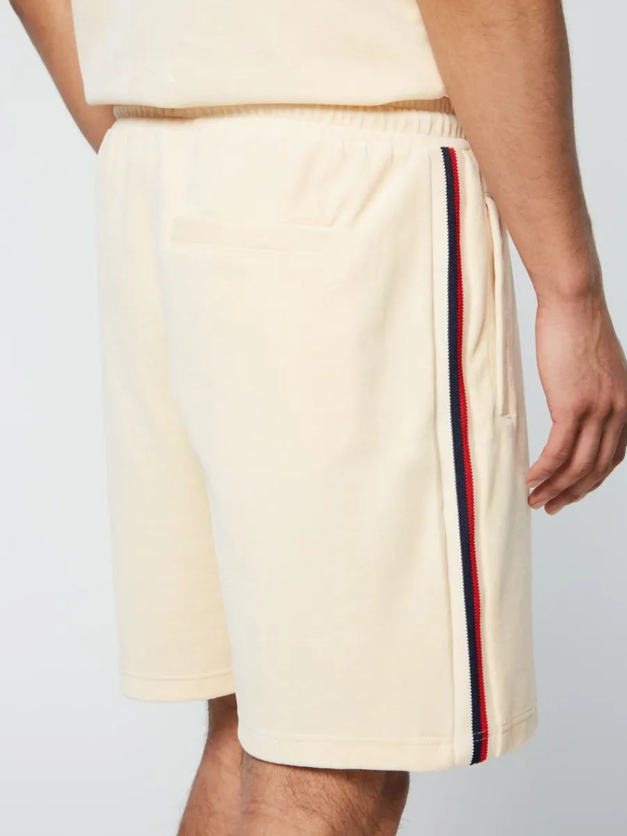 Sergio Tacchini Primo Velour Short- Pearl Ivory Discount