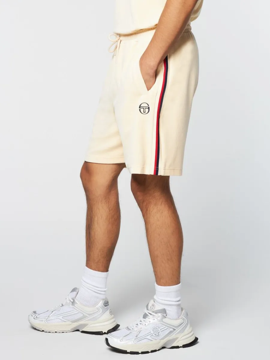 Sergio Tacchini Primo Velour Short- Pearl Ivory