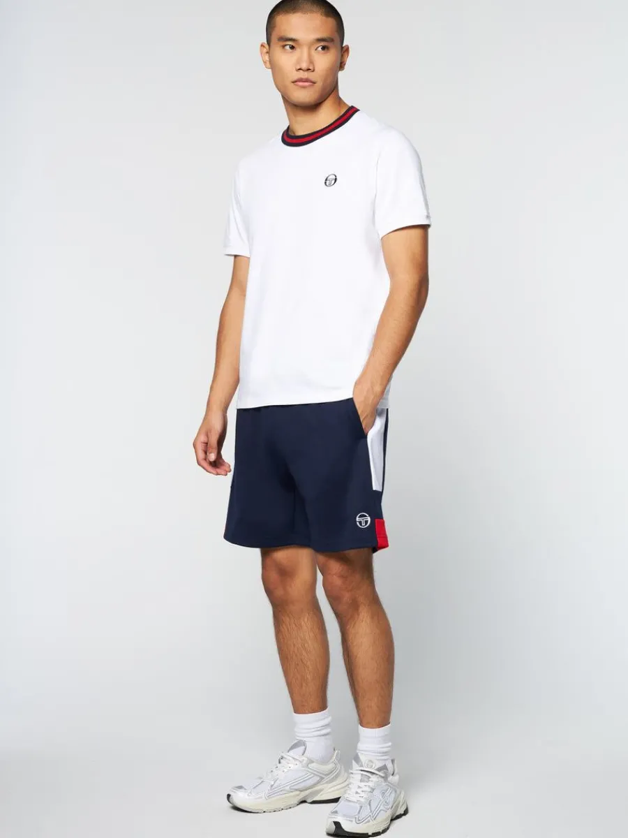 Sergio Tacchini Rainer T-Shirt- White/ Adrenaline Rush Online