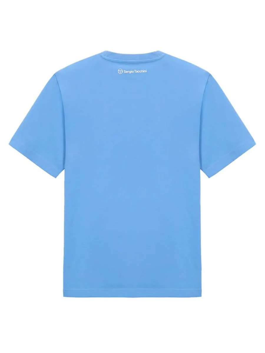 Sergio Tacchini Rally Mch T-Shirt- Light Blue Hot