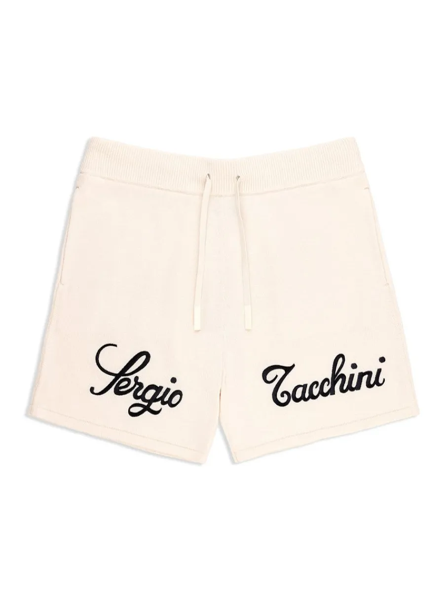 Sergio Tacchini Ricamo Knit Short- Gardenia Discount