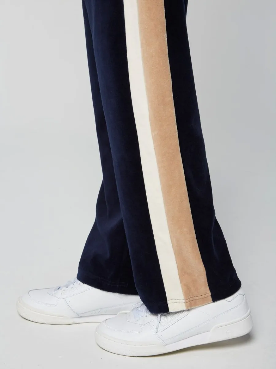 Sergio Tacchini Rosa Velour Track Pant- Maritime Blue Clearance