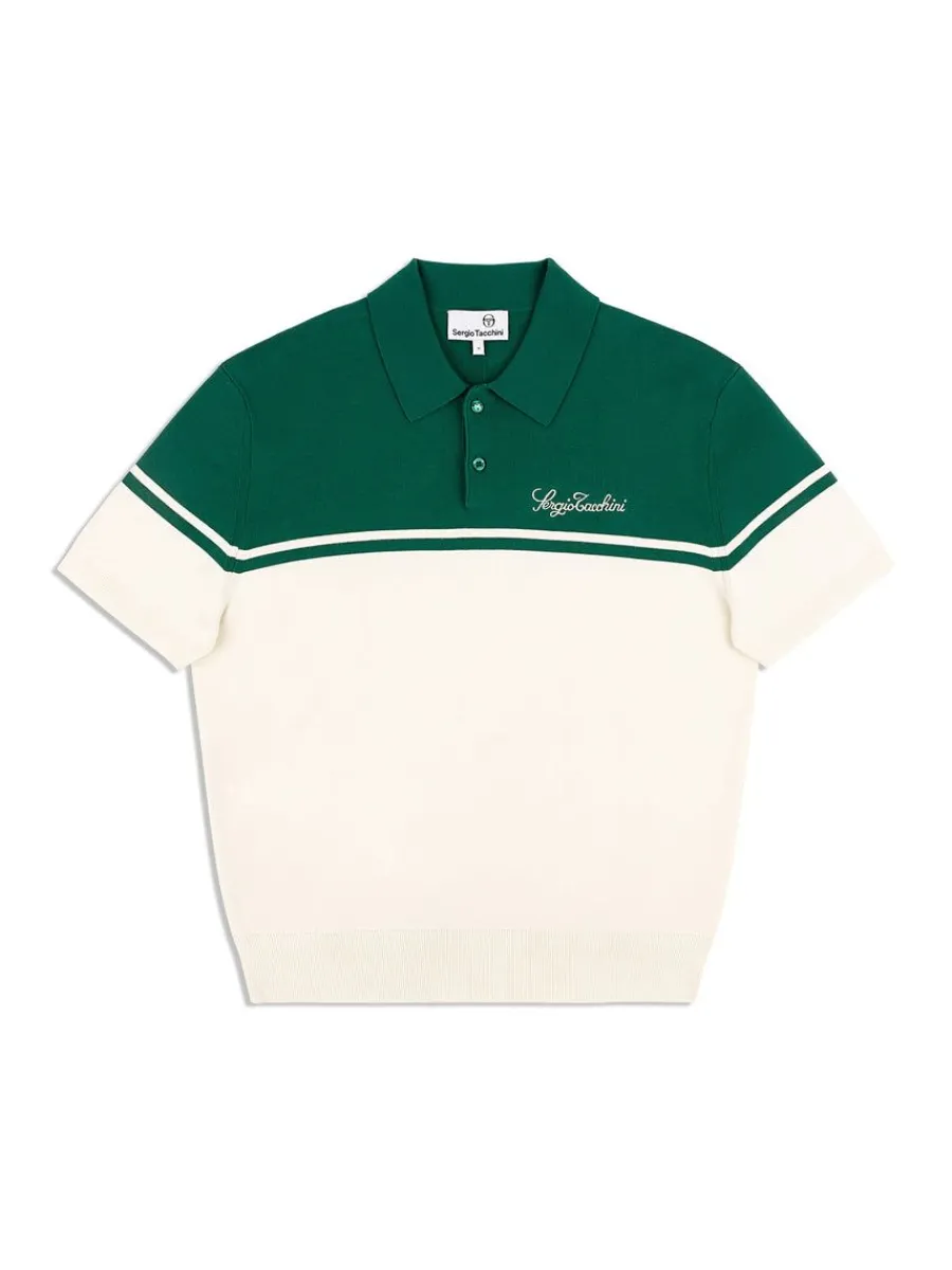 Sergio Tacchini Roselli Knit Polo- Evergreen Sale