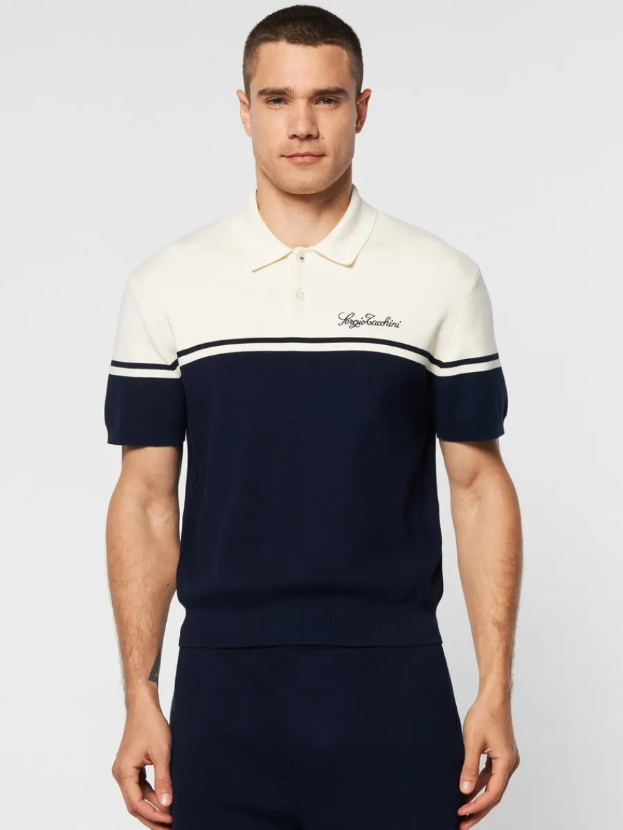 Sergio Tacchini Roselli Knit Polo- Gardenia Best