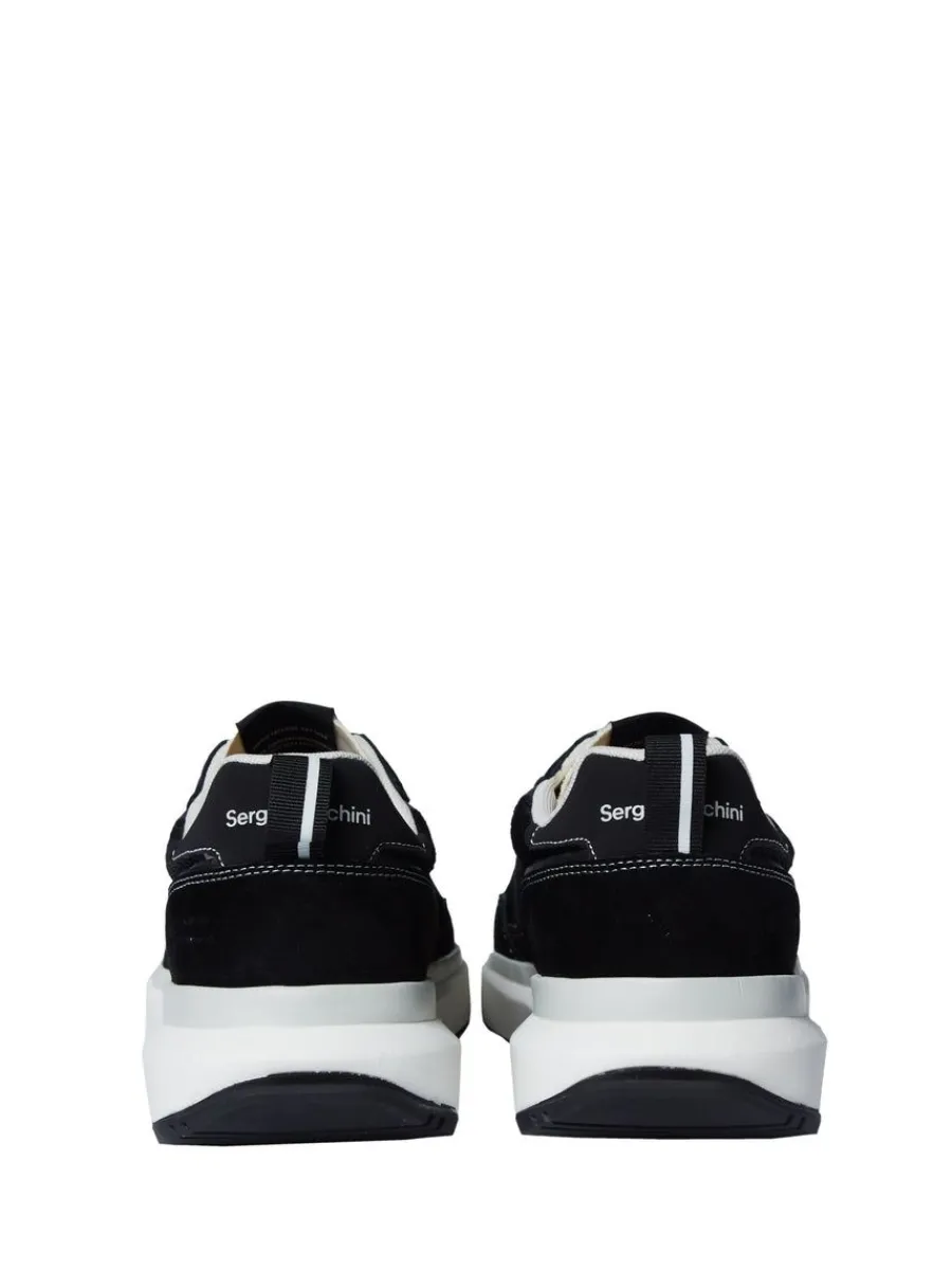 Sergio Tacchini 70'S Racer Sneaker- Raven/ Antique White/ December Sky Hot