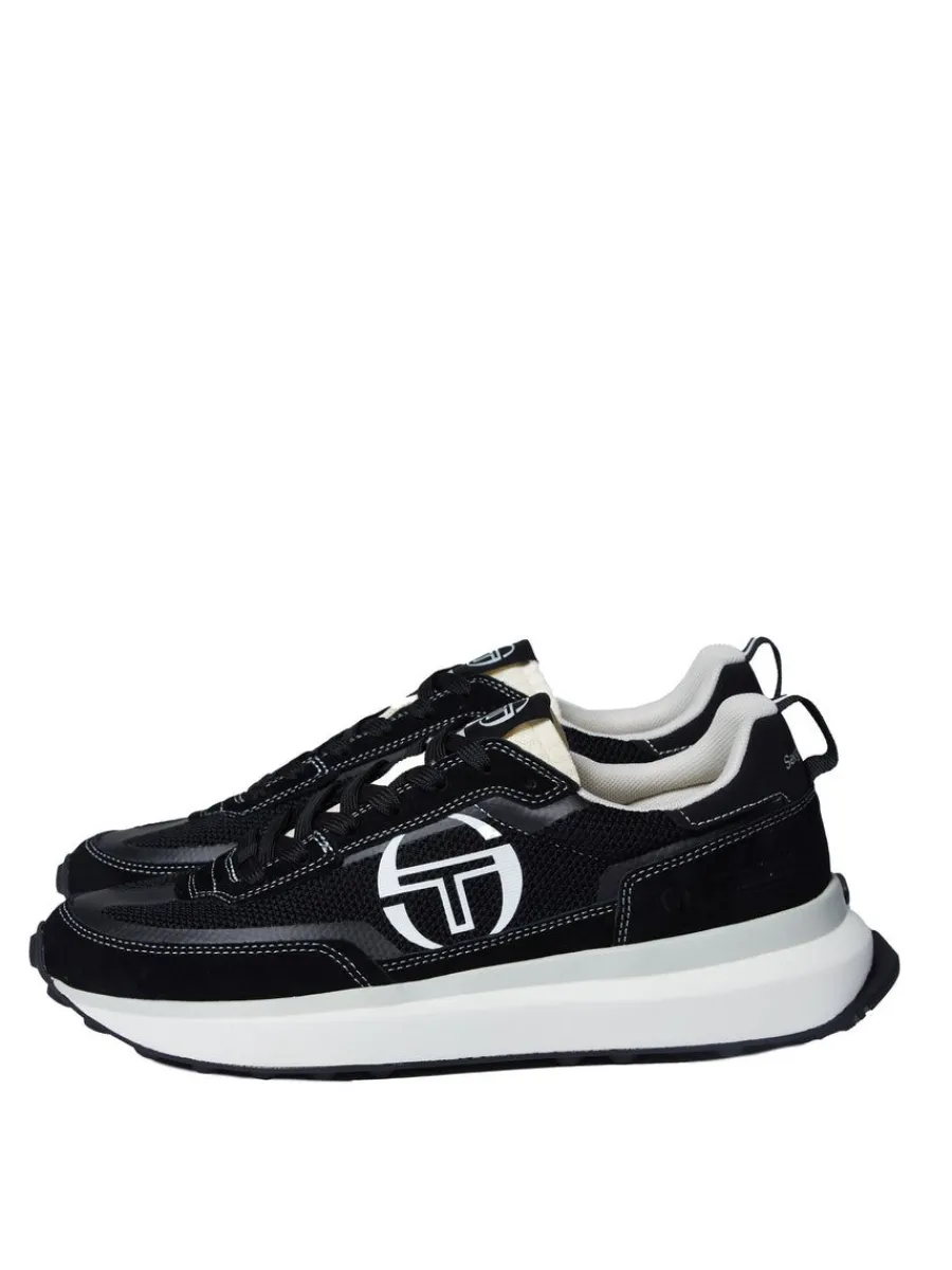 Sergio Tacchini 70'S Racer Sneaker- Raven/ Antique White/ December Sky Best