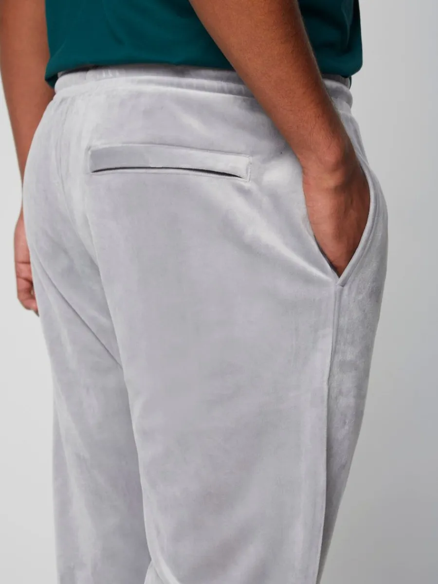 Sergio Tacchini Scopeto Velour Pant- Sleet/ Gardenia Discount