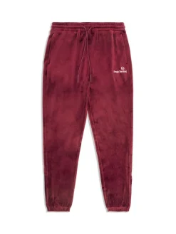 Sergio Tacchini Scopeto Velour Pant-Black Beauty/ Mauve Wine Outlet