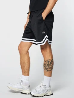 Sergio Tacchini Spazio Banda Mesh Short- Black Beauty Clearance