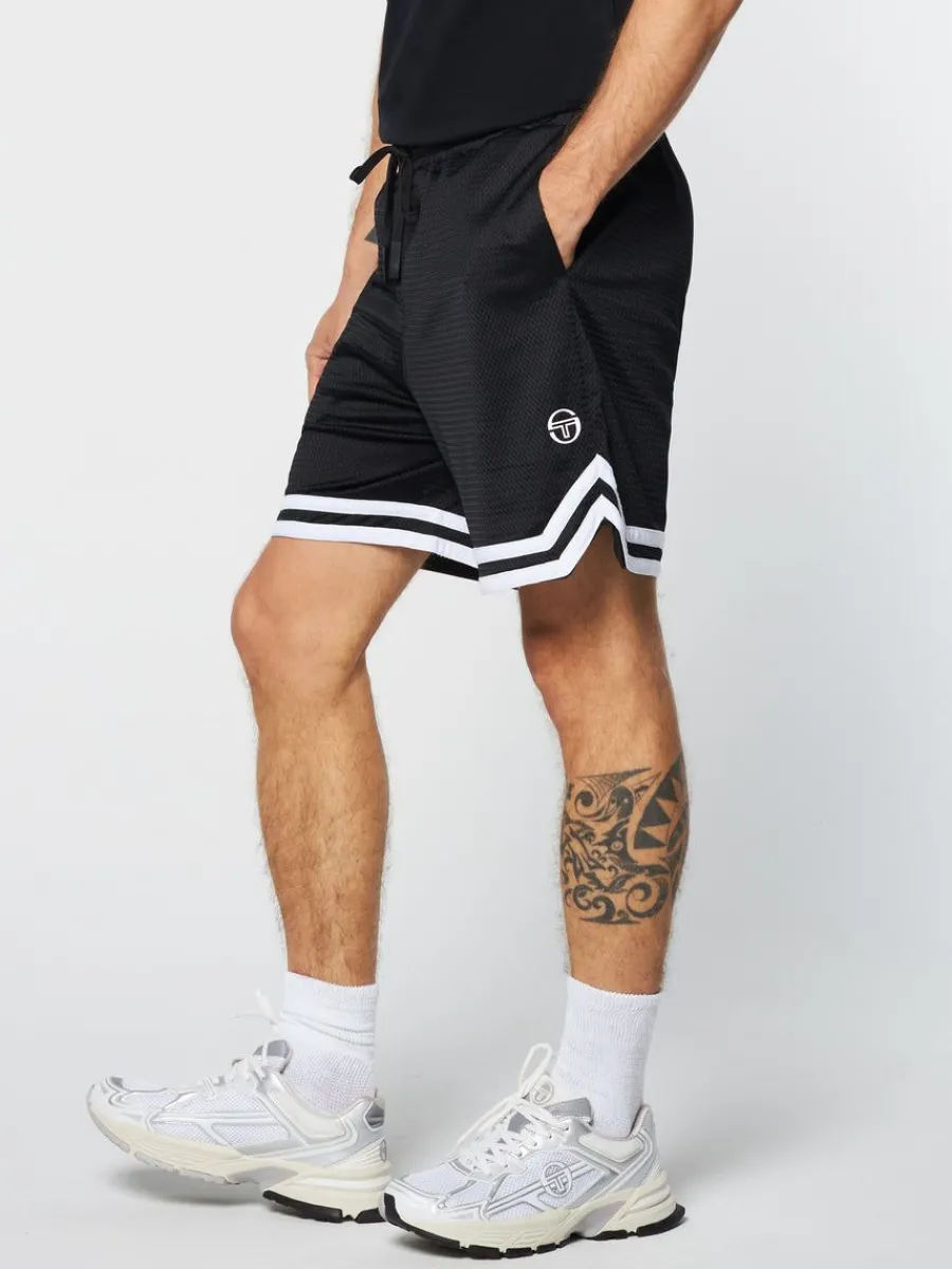 Sergio Tacchini Spazio Banda Mesh Short- Black Beauty New