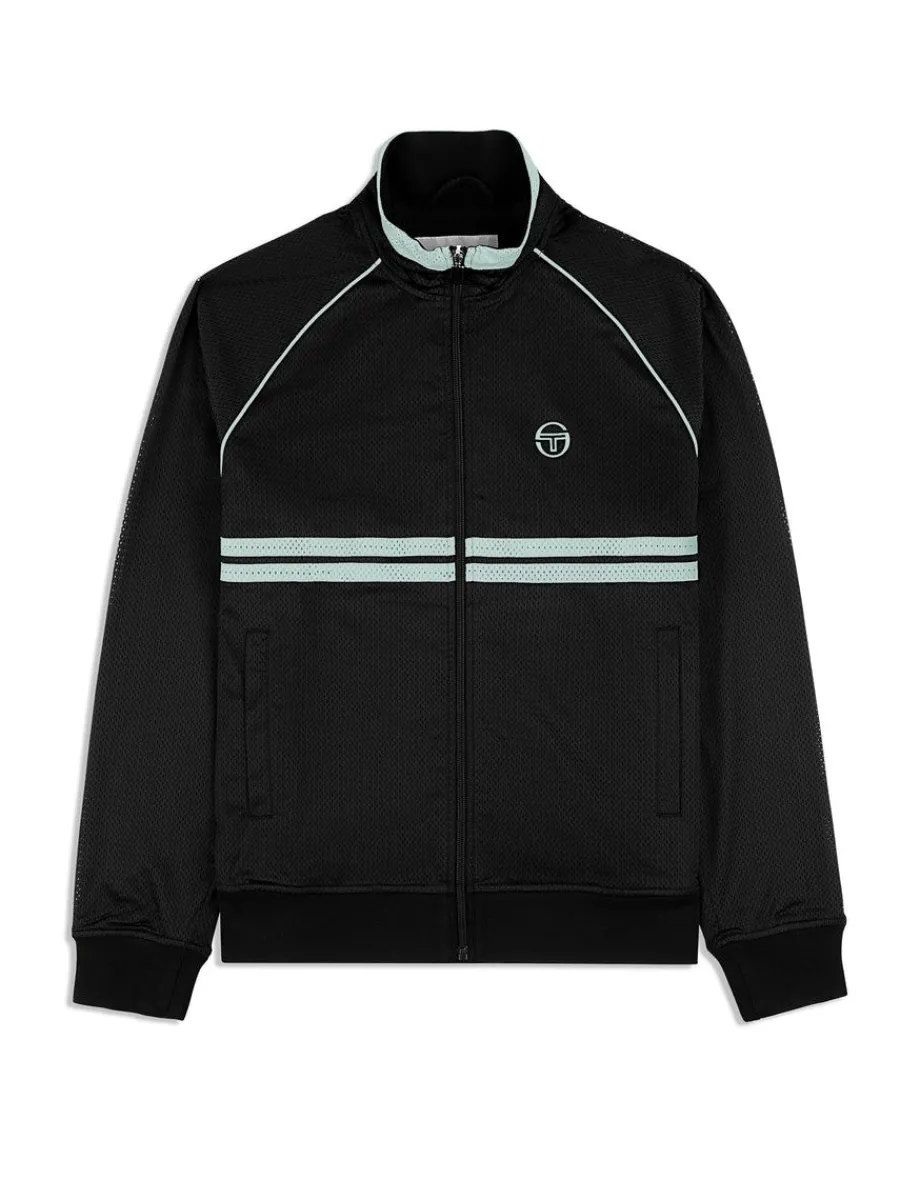 Sergio Tacchini Spazio Dallas Track Jacket- Black Beauty