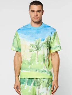 Sergio Tacchini Spazio T-Shirt- Multi Print Outlet