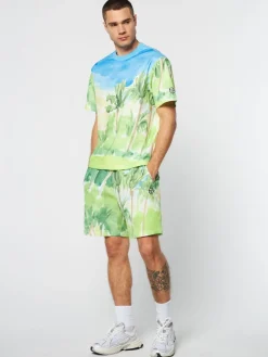 Sergio Tacchini Spazio T-Shirt- Multi Print Outlet