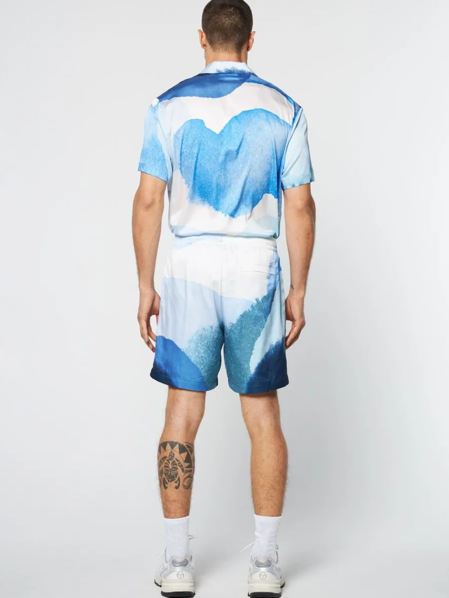Sergio Tacchini Spiaggia Cabana Short- Maritime Blue/ Multi Discount