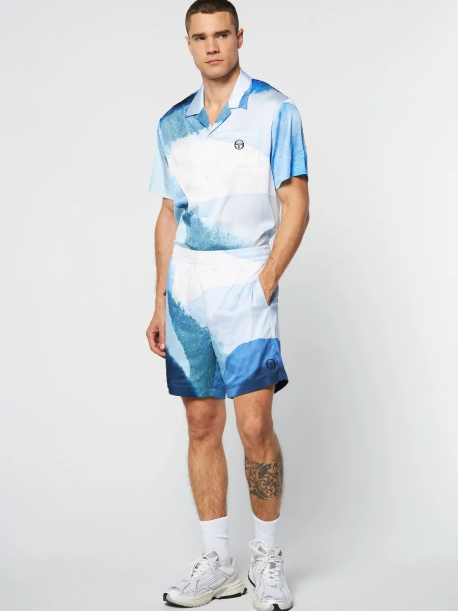 Sergio Tacchini Spiaggia Cabana Short- Maritime Blue/ Multi Clearance