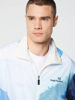 Sergio Tacchini Spiaggia Track Jacket- Maritime Blue/ Multi Hot