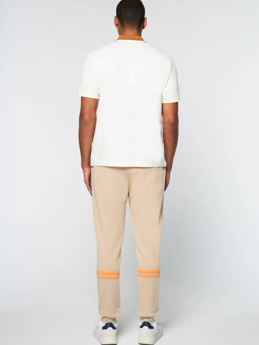 Sergio Tacchini Supermac Polo- Gardenia/ Meerkat Hot