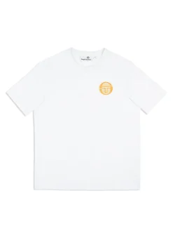 Sergio Tacchini Tenda T-Shirt- Brilliant White/ Tangerine New