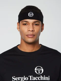 Sergio Tacchini Tennis Headband- Black Outlet