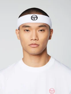 Sergio Tacchini Tennis Headband- White Best