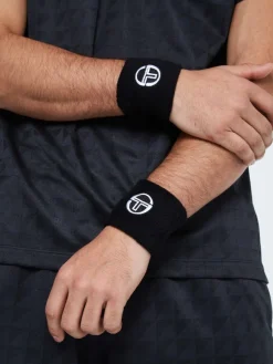 Sergio Tacchini Tennis Wristband-Black Clearance