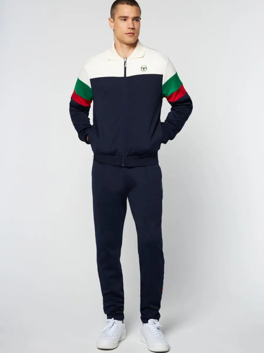 Sergio Tacchini Tomme Track Top- Maritime Blue Best