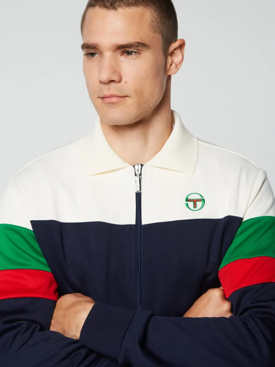 Sergio Tacchini Tomme Track Top- Maritime Blue Best