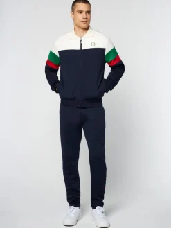 Sergio Tacchini Tomme Track Top- Maritime Blue New
