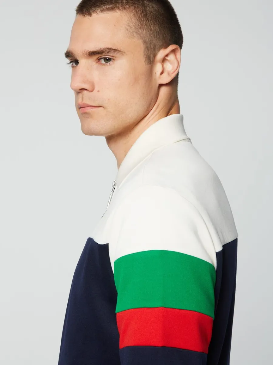Sergio Tacchini Tomme Track Top- Maritime Blue New