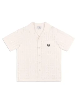 Sergio Tacchini Ulivo Crochet Shirt- Brilliant White