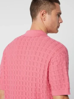 Sergio Tacchini Ulivo Crochet Shirt- Wild Rose Clearance