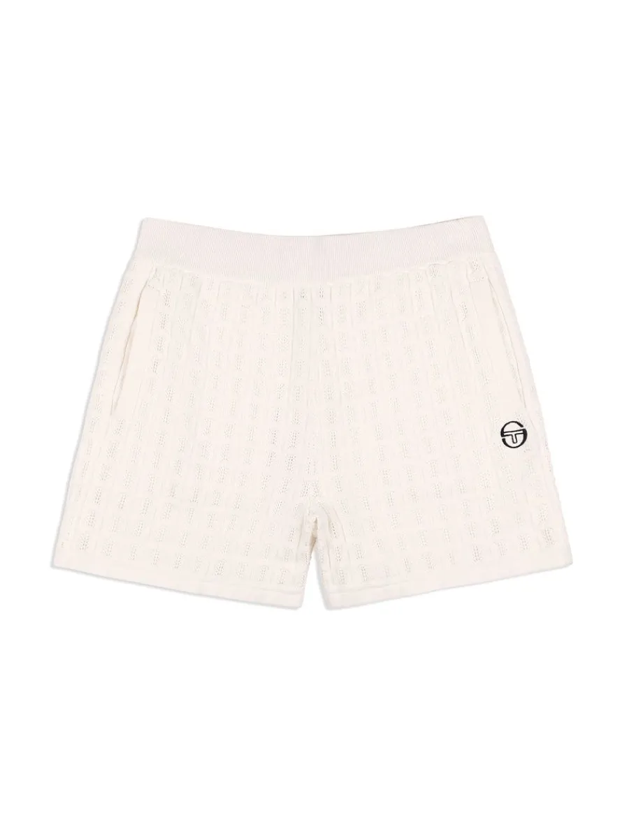 Sergio Tacchini Ulivo Crochet Short- Brilliant White Outlet