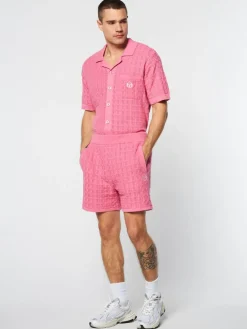 Sergio Tacchini Ulivo Crochet Short- Wild Rose Best
