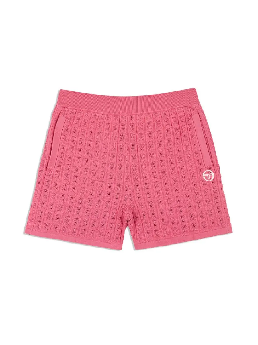 Sergio Tacchini Ulivo Crochet Short- Wild Rose Clearance