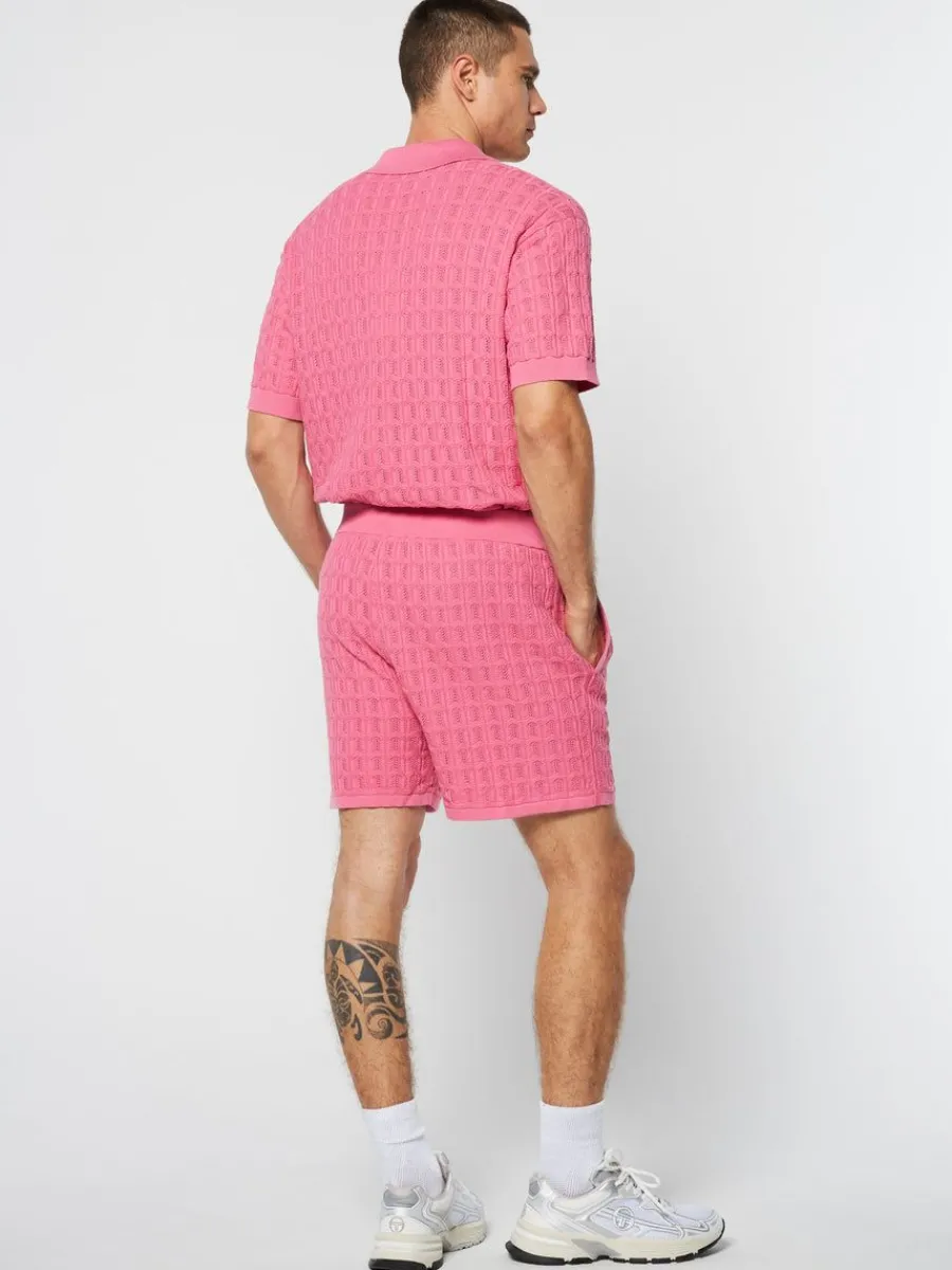Sergio Tacchini Ulivo Crochet Short- Wild Rose Clearance