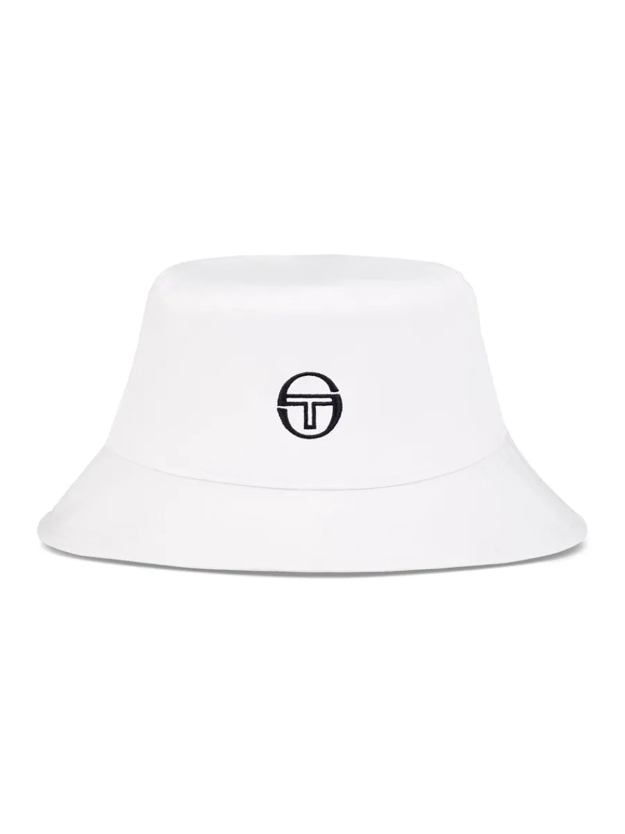 Sergio Tacchini Vacanza Bucket Hat- Brilliant White