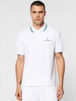 Sergio Tacchini Veloce Polo- Brilliant White Clearance