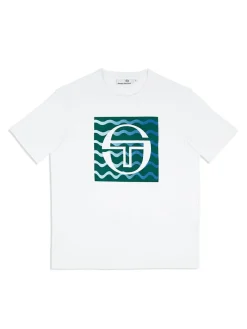 Sergio Tacchini Veloce T-Shirt- Brilliant White Clearance