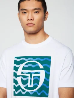 Sergio Tacchini Veloce T-Shirt- Brilliant White Clearance