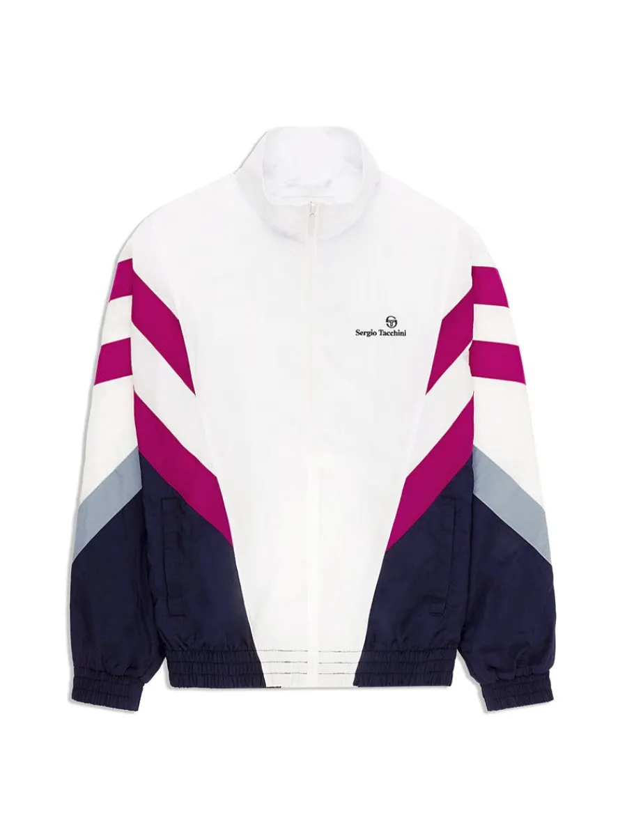 Sergio Tacchini Verona Track Jacket- White/ Multi New
