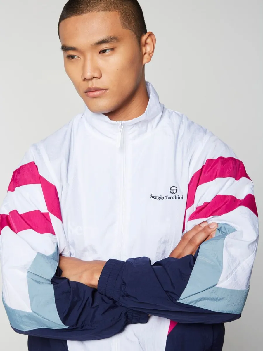 Sergio Tacchini Verona Track Jacket- White/ Multi New