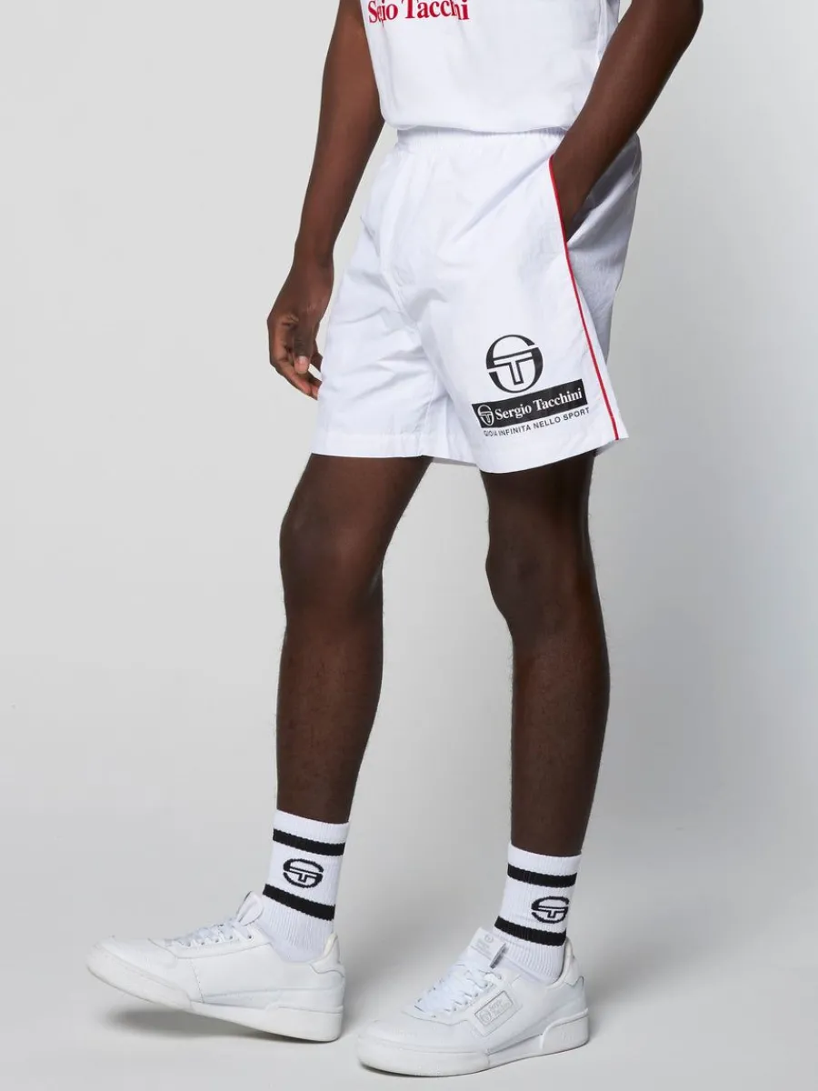Sergio Tacchini Viva Nylon Short- White Outlet