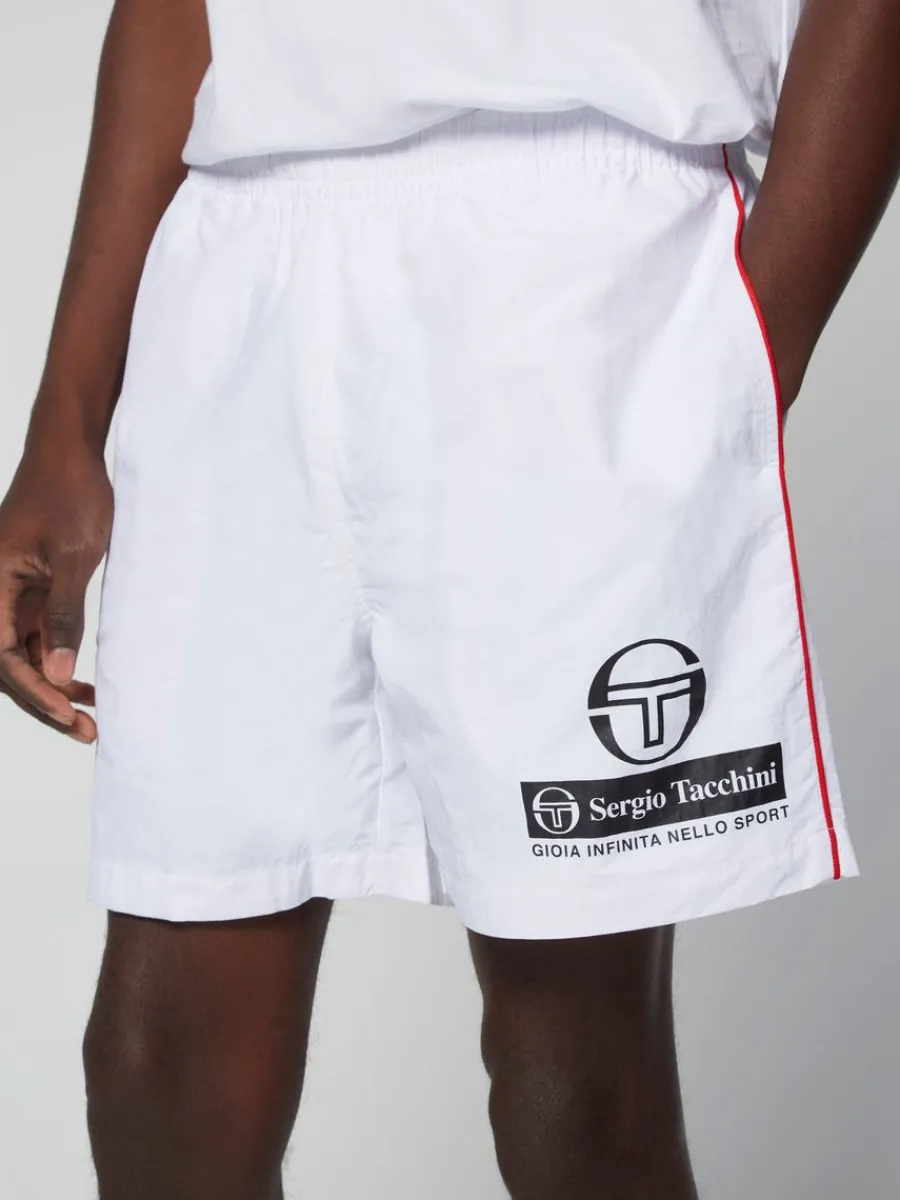 Sergio Tacchini Viva Nylon Short- White Outlet