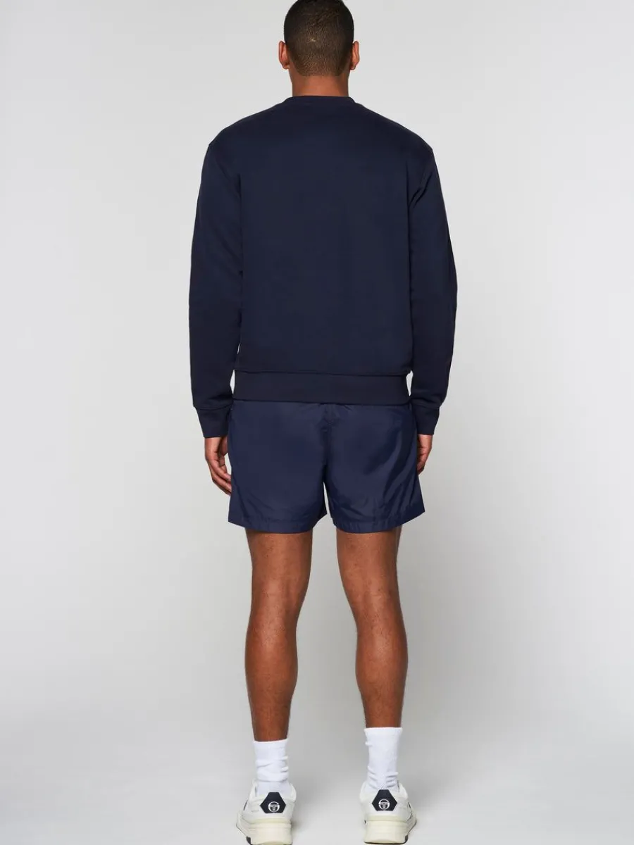 Sergio Tacchini Warp Crewneck- Maritime Blue Hot
