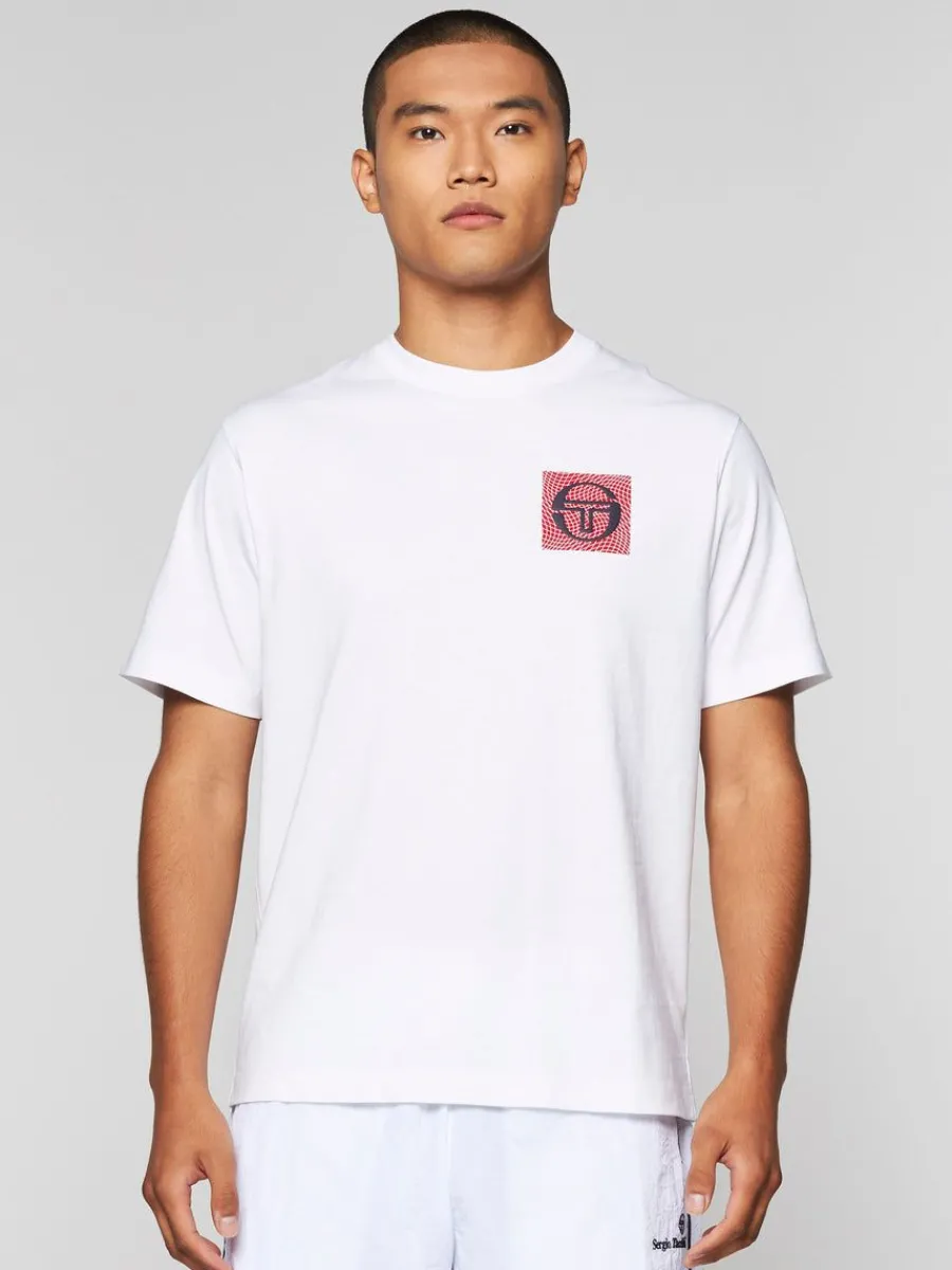 Sergio Tacchini Warp T-Shirt- Brilliant White Discount