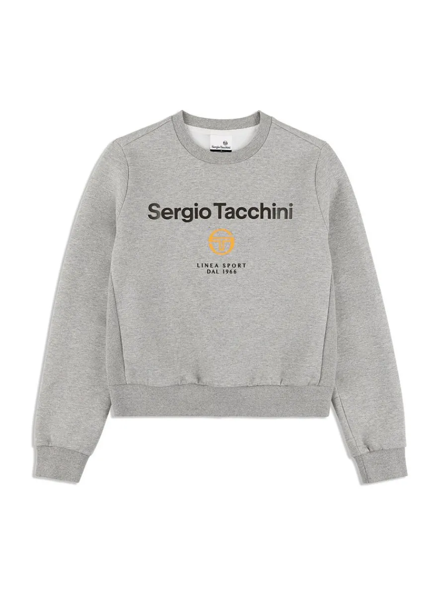 Sergio Tacchini Women'S Linea Sport Crewneck- Heather Grey Hot